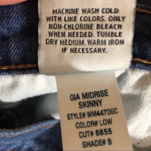 Hudson Gia Midrise Skinny Jeans size 26 - Picture 6 of 6